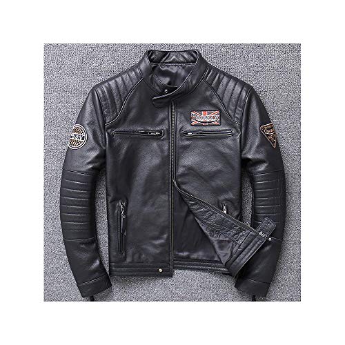 DSQUARED 革ジャン　ライダース　バイク用　48 ライダースジャケット メンズ シングル 牛革ジャン バイク